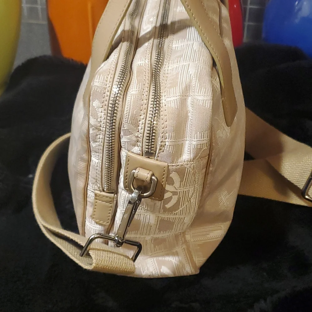 Chanel Bag Travel Line Top Handle Plush Sholder Strap